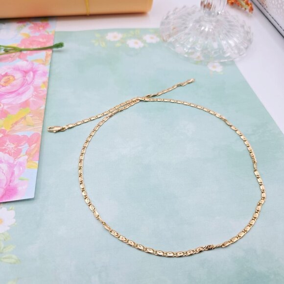 Elegant Box Link Rose Gold Chain Necklace for Men & Women, 19.7 Inch, XPNL0094 - Picture 9 of 11